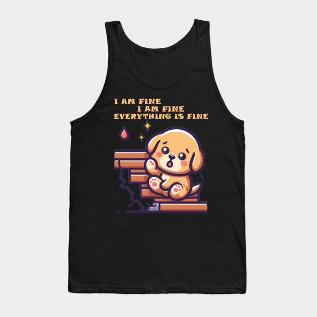 puppy Tank Top by AOAOCreation